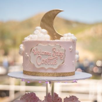 Tasteful Cakes - a pink cake with a crescent on top - Desserts Near Me - Corona, California Tasteful Cakes - a pink cake with a crescent on top - Desserts Near Me - Corona, California