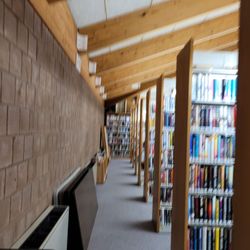 F N Manross Memorial Library - Blurry interior
