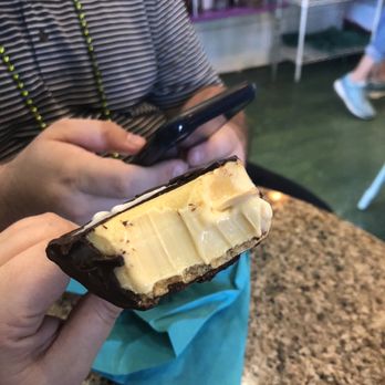 1842 Daily Grind & Mercantile - Chocolate Coated Key Lime Pie on a stick - Coffee & Tea Near Me - Cedar Key, Florida