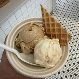 Coffee and brown butter almond brittle