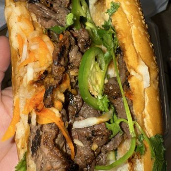 Pho 83 - Inside look of the S 2. Grilled Beef Vietnamese Sandwich / Bánh Mì Bò - Vietnamese Near Me - Newport News, Virginia Pho 83 - Inside look of the S 2. Grilled Beef Vietnamese Sandwich / Bánh Mì Bò - Vietnamese Near Me - Newport News, Virginia