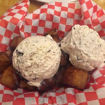 Lobster King - Cinnamon bread pudding bites with Oreo ice cream - Seafood Near Me - Honolulu, Hawaii Lobster King - Cinnamon bread pudding bites with Oreo ice cream - Seafood Near Me - Honolulu, Hawaii