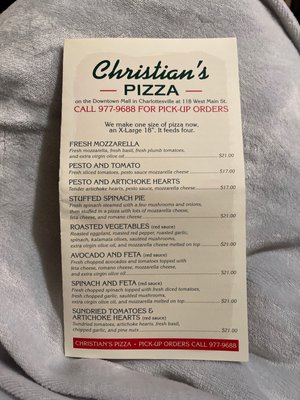 Menu photo 5 Christian's Pizza Charlottesville, VA Menu photo 5 Christian's Pizza Charlottesville, VA