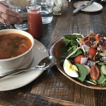 The Cornucopia Cafe - My salad and soup. Good size portions. - Breakfast & Brunch Near Me - Grantsville, Maryland