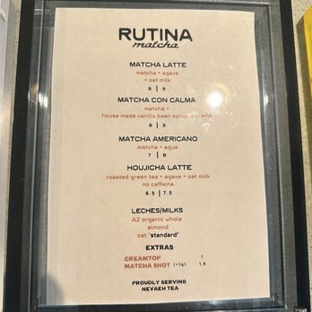 Rutina Coffee - Menu - Coffee & Tea Near Me - Palm Desert, California Rutina Coffee - Menu - Coffee & Tea Near Me - Palm Desert, California
