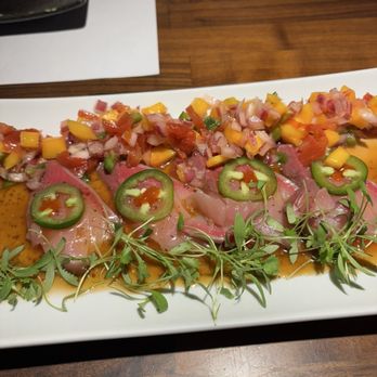 Crazy Rock'N Sushi - Fullerton - Bastardized jalapeno yellowtail. A cover up for lack of quality. - Japanese Near Me - Fullerton, California Crazy Rock'N Sushi - Fullerton - Bastardized jalapeno yellowtail. A cover up for lack of quality. - Japanese Near Me - Fullerton, California