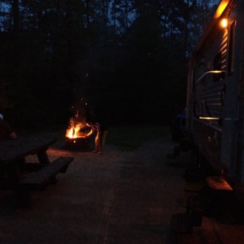 Double Lake Recreation Area - Beautiful evening for a campfire - Parks Near Me - Coldspring, Texas