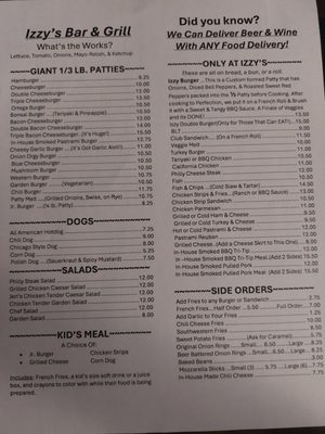 Menu photo 3 Izzy's Bar & Grill Magalia, CA Menu photo 3 Izzy's Bar & Grill Magalia, CA