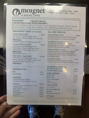 Menu photo 2 Moignet  A Social Cafe Las Vegas, NV