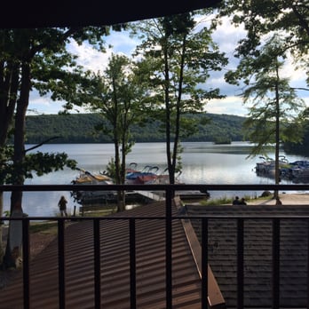Boulder View Tavern - Balcony view of the lake - American Near Me - Lake Harmony, Pennsylvania Boulder View Tavern - Balcony view of the lake - American Near Me - Lake Harmony, Pennsylvania