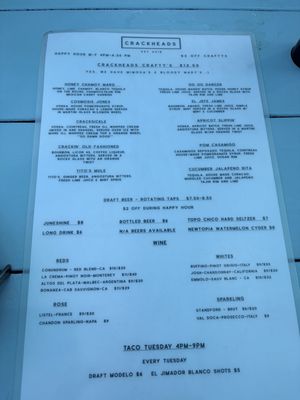 Menu photo 1 Crackheads Carlsbad, CA Menu photo 1 Crackheads Carlsbad, CA