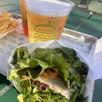 Shake Shack Del Mar - Truffle burger lettuce wrapped - Fast Food Near Me - San Diego, California Shake Shack Del Mar - Truffle burger lettuce wrapped - Fast Food Near Me - San Diego, California