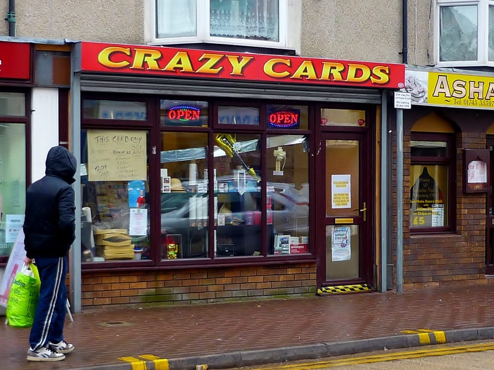 CRAZY CARDS 45 Wellington Road, Rhyl, Denbighshire, United Kingdom