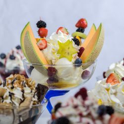 Eiscafé Venezia - Im Eiscafé Venezia werden nur frische Früchte verwendet