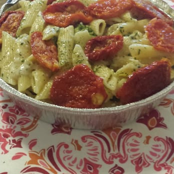 Anthony's Pizzeria - Hubby's favorite penne with olive oil and garlic sundried tomato and broccoli topped with mozzarella - Pizza Near Me - East Rockaway, New York