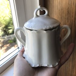 King's Row Antiques - A darling china pot that I bought from King's Row Antiques. I use it to store my sugar for making tea.