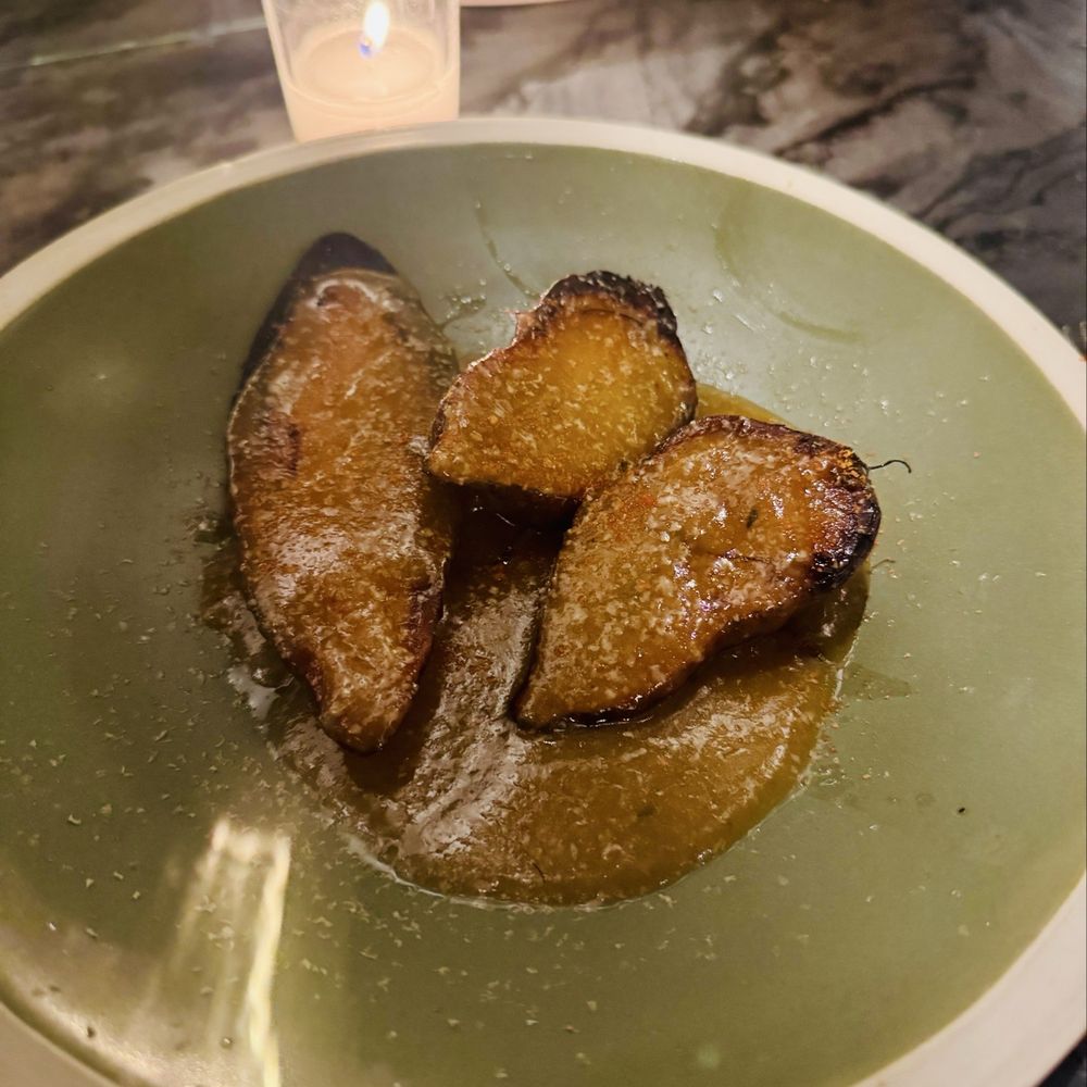Bayberry Garden - Roasted sweet potatoes with miso (so good) - New American Near Me - Providence, Rhode Island Bayberry Garden - Roasted sweet potatoes with miso (so good) - New American Near Me - Providence, Rhode Island
