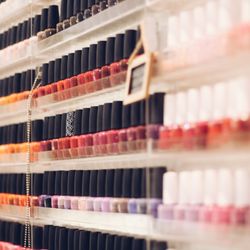 Spa Nijoli and Salon - We have an entire wall of colors to perfectly match you mood