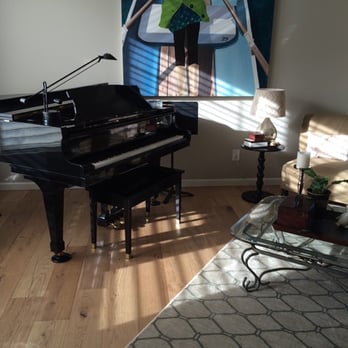 Simple Floors Portland - Our front room with our baby grand piano. - Flooring Near Me - Portland, Oregon