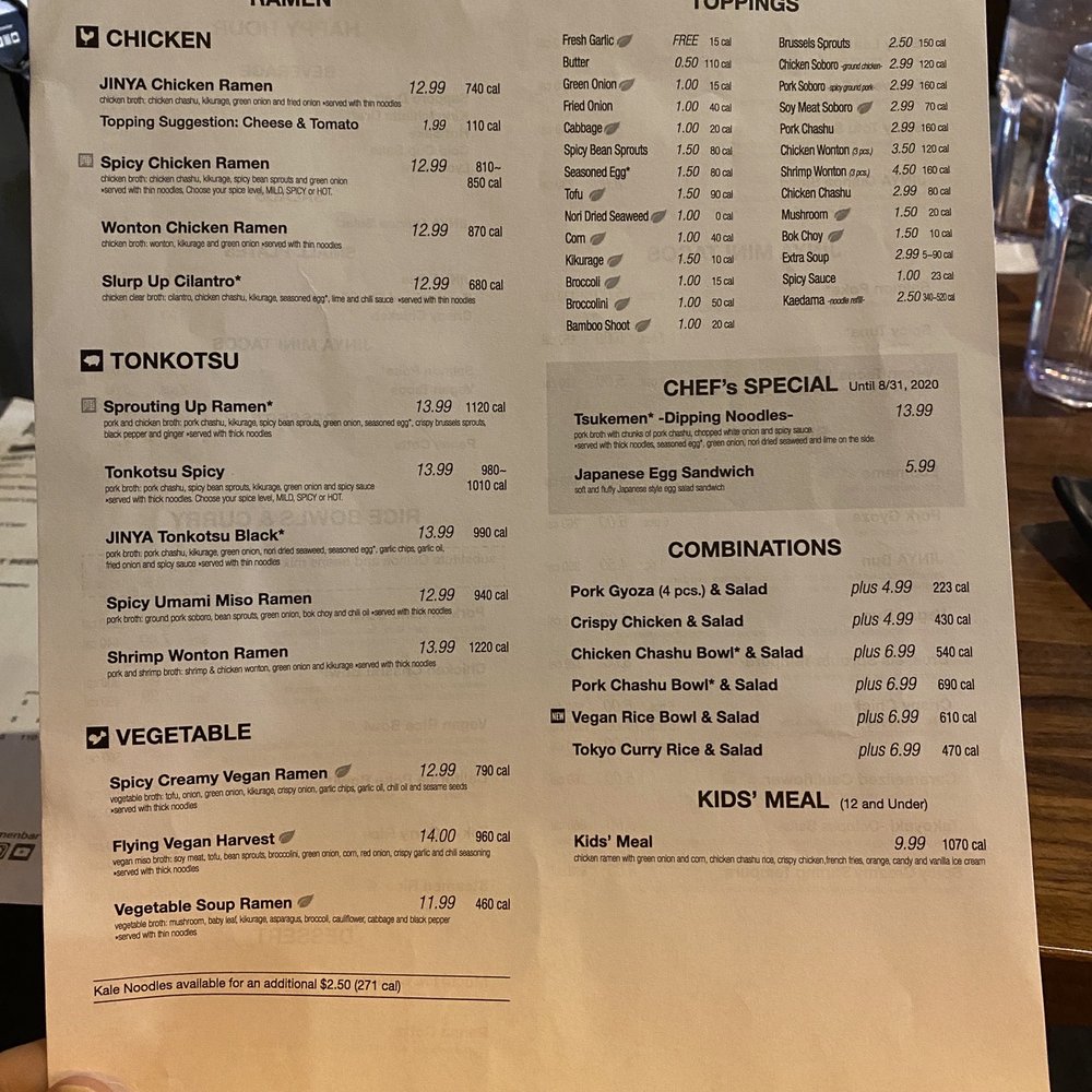 JINYA Ramen Bar - Omaha - Menu - Ramen Near Me - Omaha, Nebraska JINYA Ramen Bar - Omaha - Menu - Ramen Near Me - Omaha, Nebraska