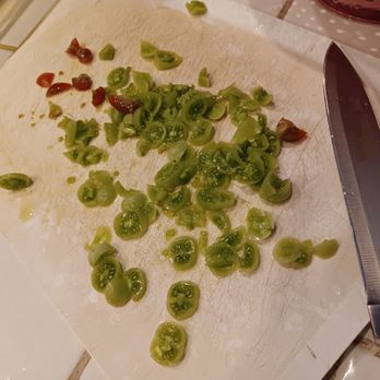 The Knife Guy - The cherry tomatoes that were so hard not to squish before I got my favorite kitchen knife sharpened! - Knife Sharpening Near Me