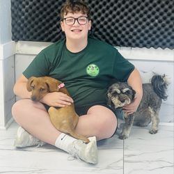 Keenan Canine Care - Dylan loves the pups