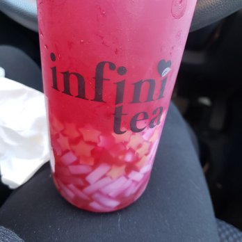 Infinitea - Dragon berry fruit tea with lynchee jelly and mango stars. - Bubble Tea Near Me - Mililani, Hawaii Infinitea - Dragon berry fruit tea with lynchee jelly and mango stars. - Bubble Tea Near Me - Mililani, Hawaii