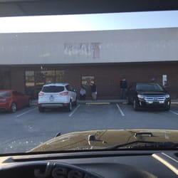 North Carolina Motor Vehicle License Plate Agency - line waiting at 8:44