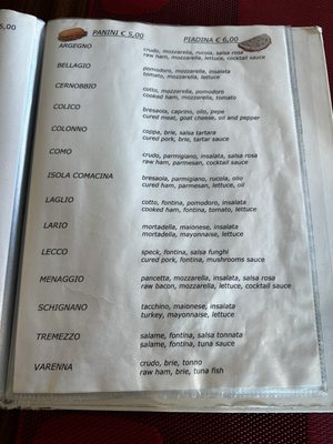 Menu photo 2 BAR Do.ge Argegno, LC