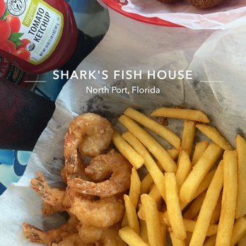 Sharks Fish House Restaurant - Fried Shrimp Basket with Fries and Hush Puppies - Fish & Chips Near Me - North Port, Florida Sharks Fish House Restaurant - Fried Shrimp Basket with Fries and Hush Puppies - Fish & Chips Near Me - North Port, Florida