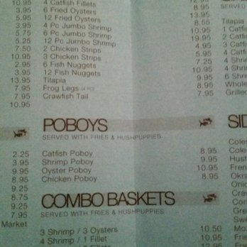 Catfish House - They have a large menu, unfortunately I won't be back. - Seafood Near Me - Carrollton, Texas