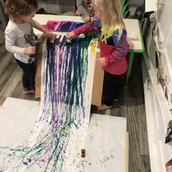 Imagination Station Preschool - Race car painting