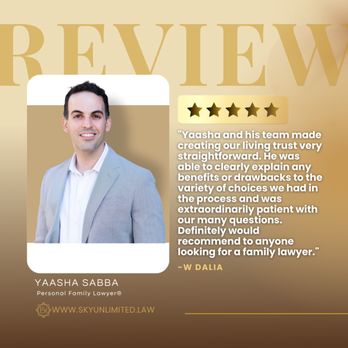 Sky Unlimited Law - Working with families like W. Dalia's reminds us why we do what we do. Helping simplify the estate planning process and bringing peace of mi - Wills, Trusts, & Probates Near Me - San Francisco, California Sky Unlimited Law - Working with families like W. Dalia's reminds us why we do what we do. Helping simplify the estate planning process and bringing peace of mi - Wills, Trusts, & Probates Near Me - San Francisco, California