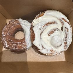 Briggs Nursery and Cafe - Donut and cinnamon roll from knead