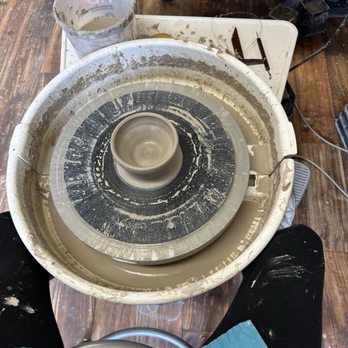 McKinney Art House - Throwing wheel and clay - Art Schools Near Me - McKinney, Texas