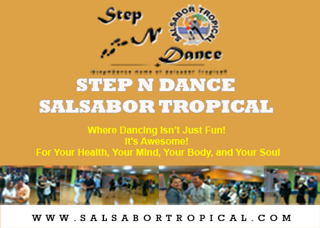 Step N Dance Salsabor Tropical Dance Studio Logo