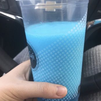 McDonald's - a blue drink in a plastic cup - Burgers Near Me - Zumbrota, Minnesota