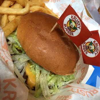 Krusty Burger - #1 Krusty Burger, not #4 Veggie I ordered. Fortunately noticed before eating & nice guy at the counter switched it for the correct sandwich. - Burgers Near Me - Universal City, California Krusty Burger - #1 Krusty Burger, not #4 Veggie I ordered. Fortunately noticed before eating & nice guy at the counter switched it for the correct sandwich. - Burgers Near Me - Universal City, California