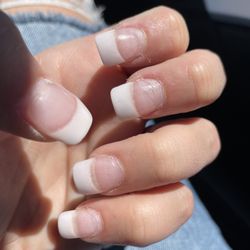 First Nail - Day 4, and the lifting is so bad on some nails that hair is getting caught in them...