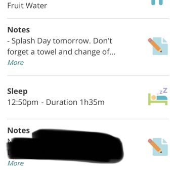 Creative Child Preschool - Okoboji  - Sample of the Himama App. It usually has more photos and videos but I choose a day to censor the images. - Child Care & Day Care Near Me - Arcadia, California