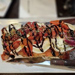 Matador - Pimientos Asados y Rulo de Cabra (roasted peppers and goat cheese on Toast)