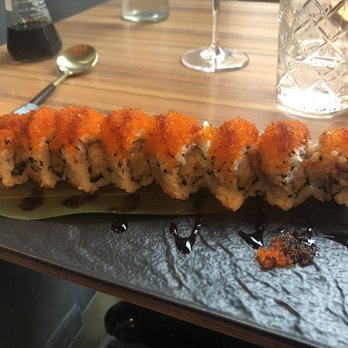 Harukasushi - Cooked salmon topped with smelt egg. - Japanese Near Me - Milan, Michigan