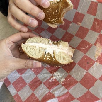 Baked & Boiled Bagels - Sesame Bagel with Smoked Salmon Cream Cheese - Bagels Near Me - St. Louis, Missouri Baked & Boiled Bagels - Sesame Bagel with Smoked Salmon Cream Cheese - Bagels Near Me - St. Louis, Missouri