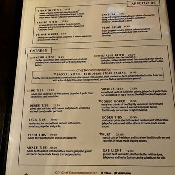 Yeshi Kitfo - Menu - Ethiopian Near Me - Falls Church, Virginia Yeshi Kitfo - Menu - Ethiopian Near Me - Falls Church, Virginia