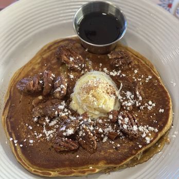The Farmer's Table Cafe - Sweet potato cake with real maple syrup! - Breakfast & Brunch Near Me - Fayetteville, Arkansas The Farmer's Table Cafe - Sweet potato cake with real maple syrup! - Breakfast & Brunch Near Me - Fayetteville, Arkansas
