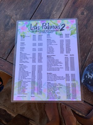 Menu photo 2 Las Palmas San Francisco, NAY