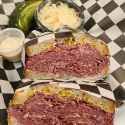 Large corned beef sandwich