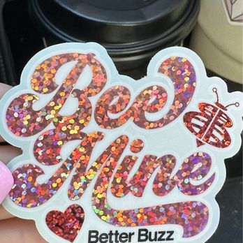 Better Buzz Coffee - Surprise - Valentine's Day sticker on my coffee - Coffee & Tea Near Me - Surprise, Arizona Better Buzz Coffee - Surprise - Valentine's Day sticker on my coffee - Coffee & Tea Near Me - Surprise, Arizona