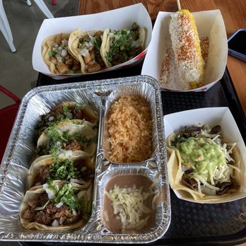 Taco Street - Taco Street Plate (Barbacoa tacos), and veggie, Pollo Asado Taco, and carne asada and corn - Tacos Near Me - Tacoma, Washington Taco Street - Taco Street Plate (Barbacoa tacos), and veggie, Pollo Asado Taco, and carne asada and corn - Tacos Near Me - Tacoma, Washington
