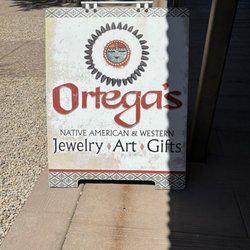 Ortega's Gilbert Fine Indian Jewelry - Sign